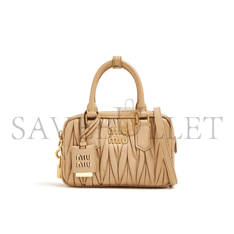 MIU MIU ARCADIE MATELASSÉ HANDBAG 5BB123 (19*13*6cm)
